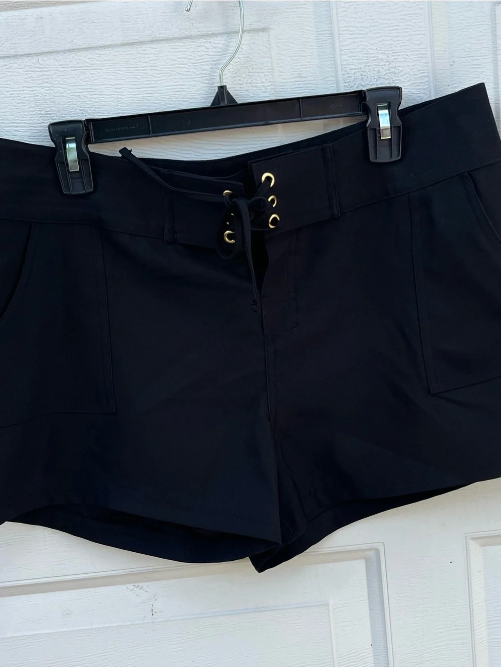 La Blanca Women's Swim Shorts Black Solid Swimwear Board Short L